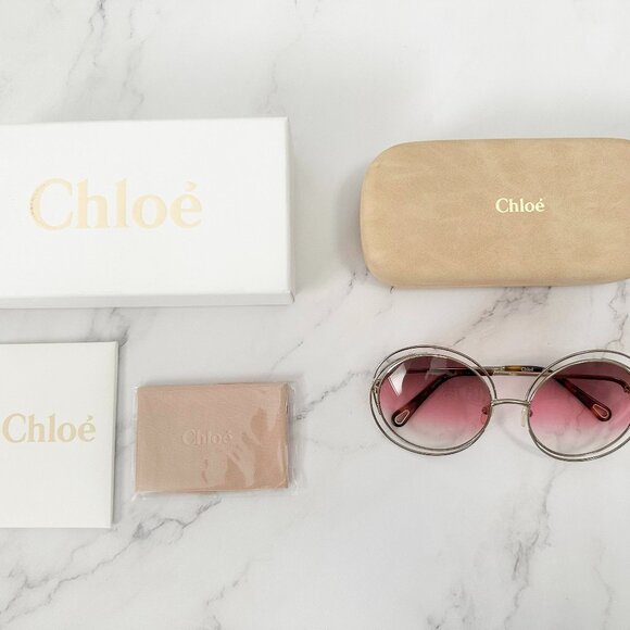 CHLOÉ  Small Carlina Round Sunglasses - Picture 2 of 8